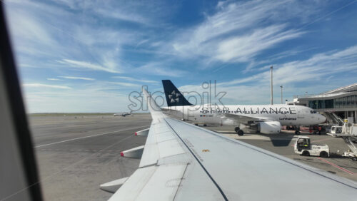 Nice, France – July 12, 2025: Passenger jet arriving at Nice Cote d’Azur Airport in daylight - Starpik Stock