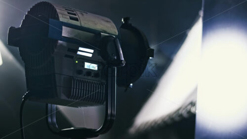 Video - Professional lighting equipment on the movie set