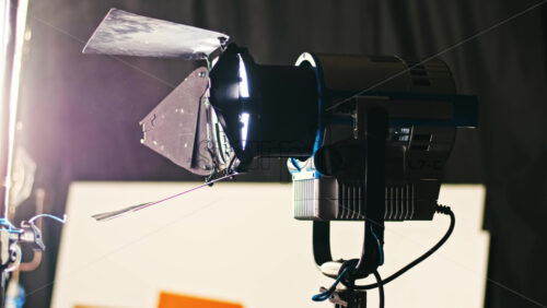 Video - Professional lighting equipment on the movie set