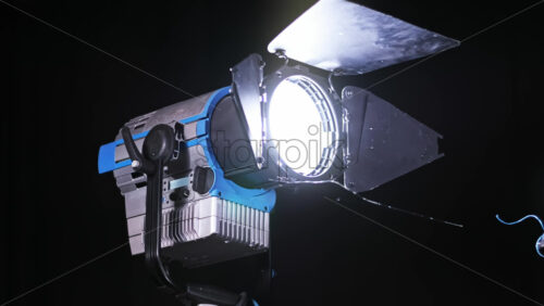 Video - Professional lighting equipment on the movie set