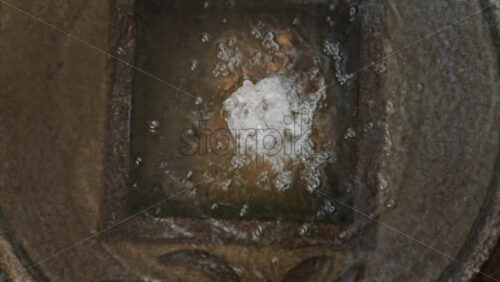 Video - Small water fountain in the Princess Grace Japanese Garden City park in Monaco