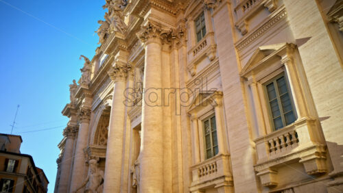 Video - The Trevi Fountain at sunset in Rome, Italy