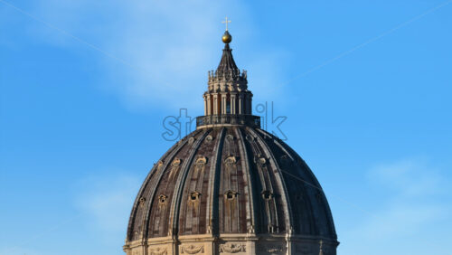 Video - Dome of the Saint Peter's Basilica at sunset in Rome, Italy