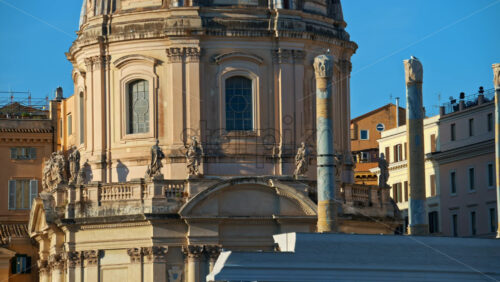 Video - Rome, Italy - February 15, 2024: The Church of the Most Holy Name of Mary at the Trajan Forum