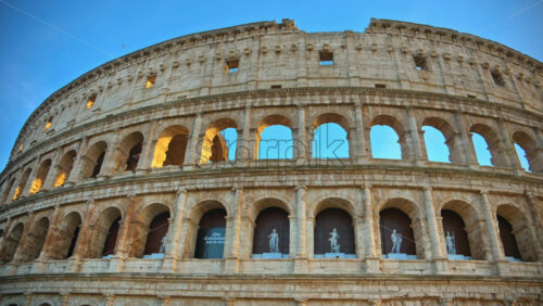 Video - Rome, Italy - February 15, 2024: View of the Colosseum in Rome