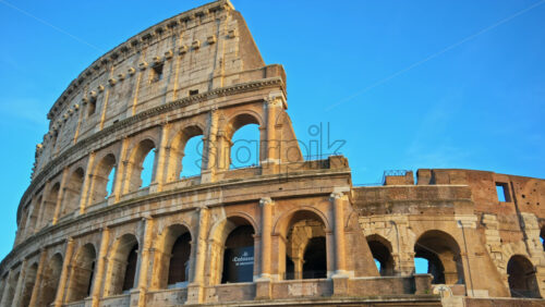 Video - Rome, Italy - February 15, 2024: View of the Colosseum in Rome