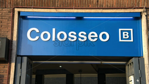 Video - Colosseum entrance in Rome, Italy