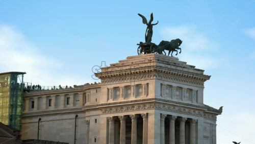 Video - Top view of Monument to Victor Emmanuel II, Rome, Italy