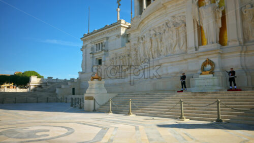 Video - Rome, Italy - February 15, 2024: Altar of the Fatherland, Monument to Victor Emmanuel II