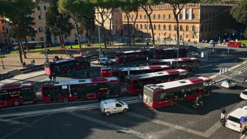 Video - Piazza Venezia Bus Station, Rome, Italy