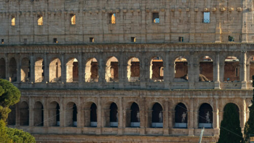 Video - Rome, Italy - February 15, 2024: View of Colosseum in Rome
