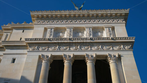 Video - A view of the Altare della Patria (Altar of the Fatherland) also known as the Monumento Nazionale a Vittorio Emanuele II, Rome, Italy