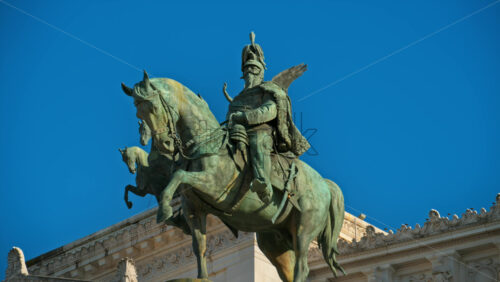 Video - Rome, Italy - February 15, 2024: Altar of the Fatherland, Monument to Victor Emmanuel II