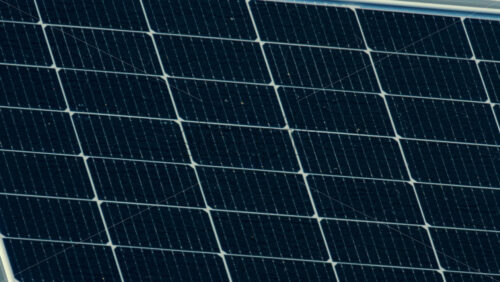 Video - Close up of modern solar panels capturing sunlight with geometric precision