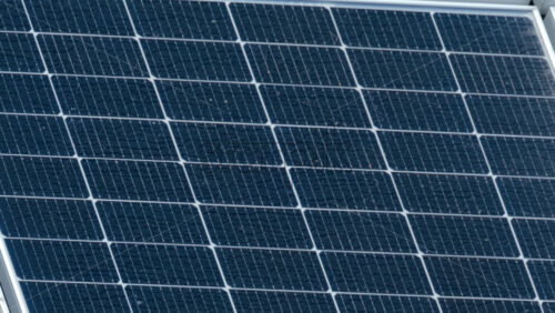 Video - Close up of modern solar panels capturing sunlight with geometric precision
