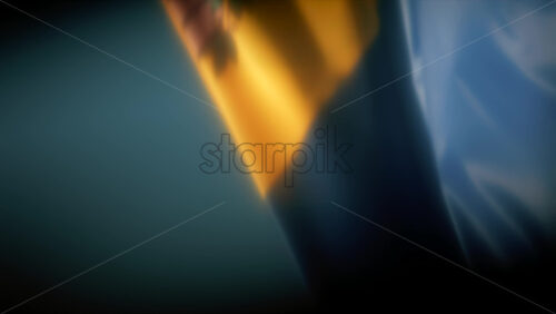 Video - Soft focus close up of the Moldovan flag waving in the wind