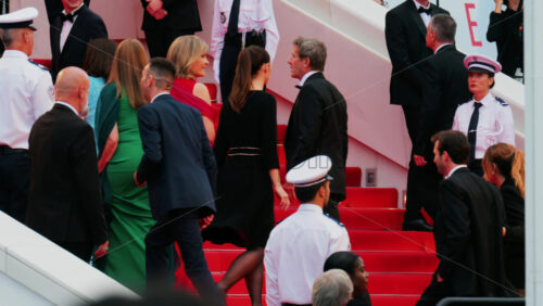 Video - Cannes, France - May 13, 2025: People watching celebrities walking on the red carpet at the Cannes Film Festival