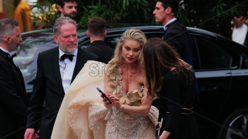 Video - Cannes, France - May 13, 2025: Celebrities socialising at the Cannes Film Festival