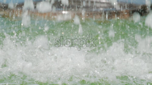 Video - Close up of splashing water droplets in motion