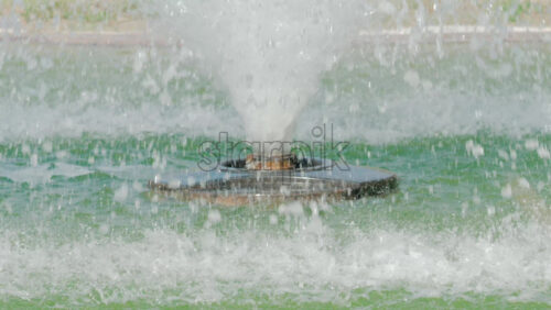 Video - Close up of splashing water droplets in motion