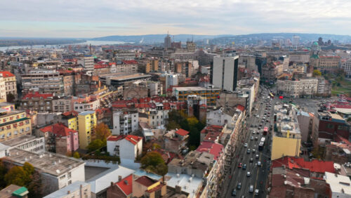 Video – Aerial drone view of the Vracar and Dorcol neighborhoods in Belgrade, Serbia - Starpik Stock
